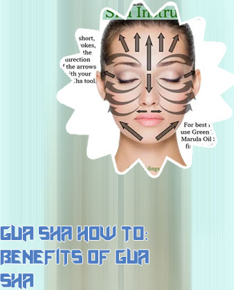 Gua sha technique face
