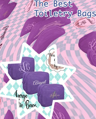 Purple makeup bag